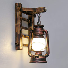 Retro Horse Lantern Wall Light