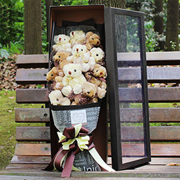 Teddy Bear Doll Bouquet