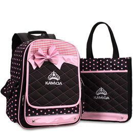 Korean style lace princess school bag set