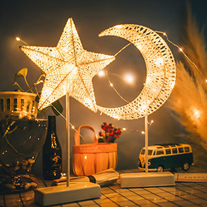 Star and moon atmosphere decorative lights