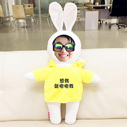 Human-Shaped Photo Rabbit Doll Pillow