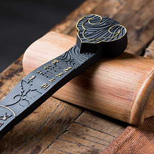 Charcoal Carved Ruyi Fengshui Ornament