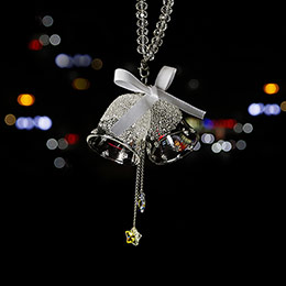 Glass bell car ornaments