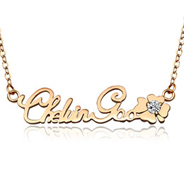 DIY name necklace customization