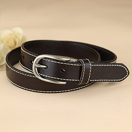 Top grain cowhide women's belt