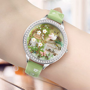 Birdsong and Flowers Girls Watch