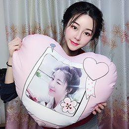 Love photo pillow customization