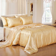 Silk Satin Jacquard Bedding 4-piece Set