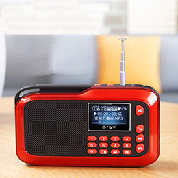 Portable radio for the elderly