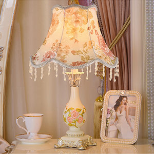 European style bedside wedding table lamp