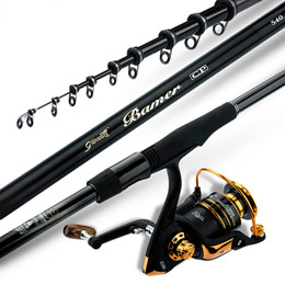 Single rocker water drop reel fishing rod