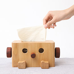 Log Kids Robot Tissue Box