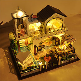 DIY villa hut model