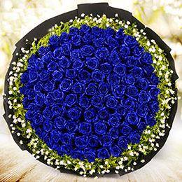 Blauer Zauberin-Blumenstrauß