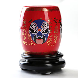 Chinese style Peking opera mask pen holder