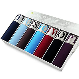 Men's seven-color week underwear gift box