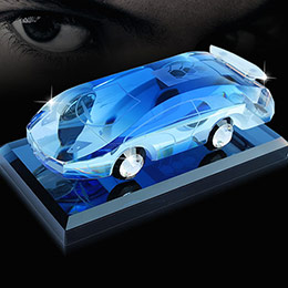 Super cool crystal perfume car model