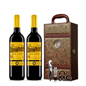 French red wine gift box of 2