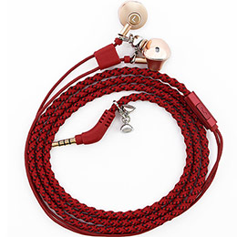 Braided wristband earphones