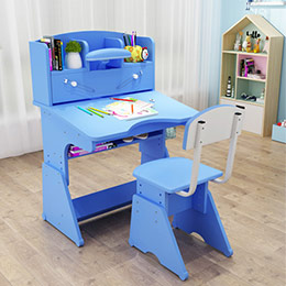 Children's adjustable study table and chair