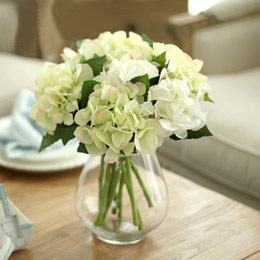 European style transparent hydrangea vase ornaments