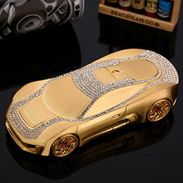 High-end diamond-studded metal car model car perfume
