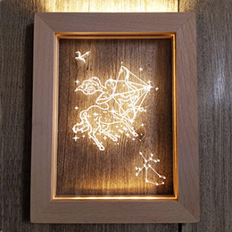 Zodiac dream photo frame lamp