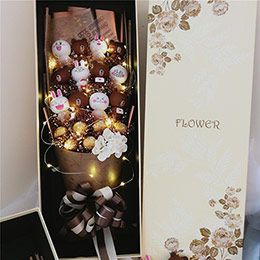 Cartoon Doll Bouquet Gift Box