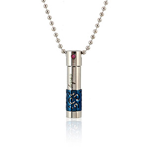 Stainless Steel Perfume Bottle Necklace