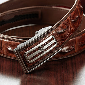 Thai crocodile leather belt