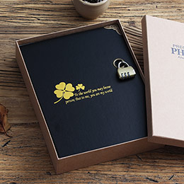 Creative password lock photo album gift box