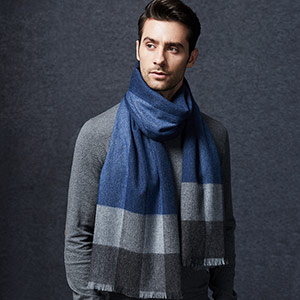 Men's genuine cashmere scarf