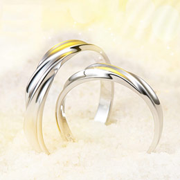 Korean creative sterling silver couple ring