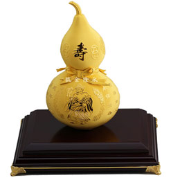 High-end golden longevity gourd ornaments