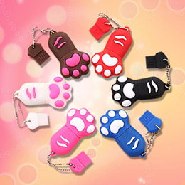 Cute cartoon cat paw USB flash drive
