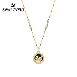 Love Swan Gold Plated Necklace
