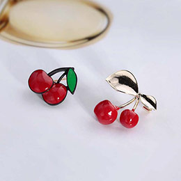Cute and versatile cherry brooch
