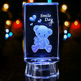 Colorful luminous color-changing crystal