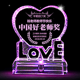 Colorful color-changing luminous crystal ornaments