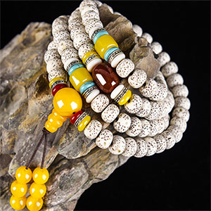 108 Star and Moon Bodhi Beads Bracelet