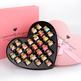 Wishing Bottle Heart Shaped Candy Gift Box