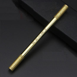 Ruyi Golden Hoop Brass Pen