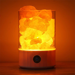Himalayan crystal salt lamp