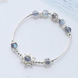 Lucky Stone Hexagram Bracelet