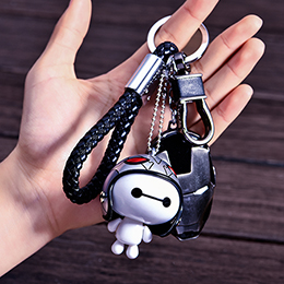 Super cute big white handmade keychain