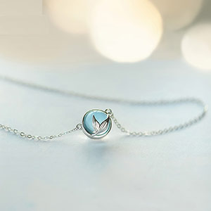 Mermaid Bubble Crystal Necklace