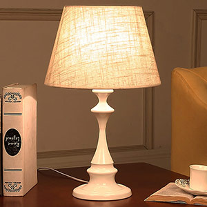 European style luxury fabric table lamp