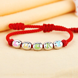 Baby letter beaded bracelet