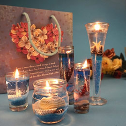 European style ocean jelly candle
