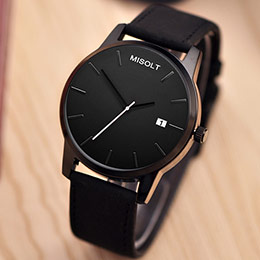 Men's trendy fluorescent pointer watch